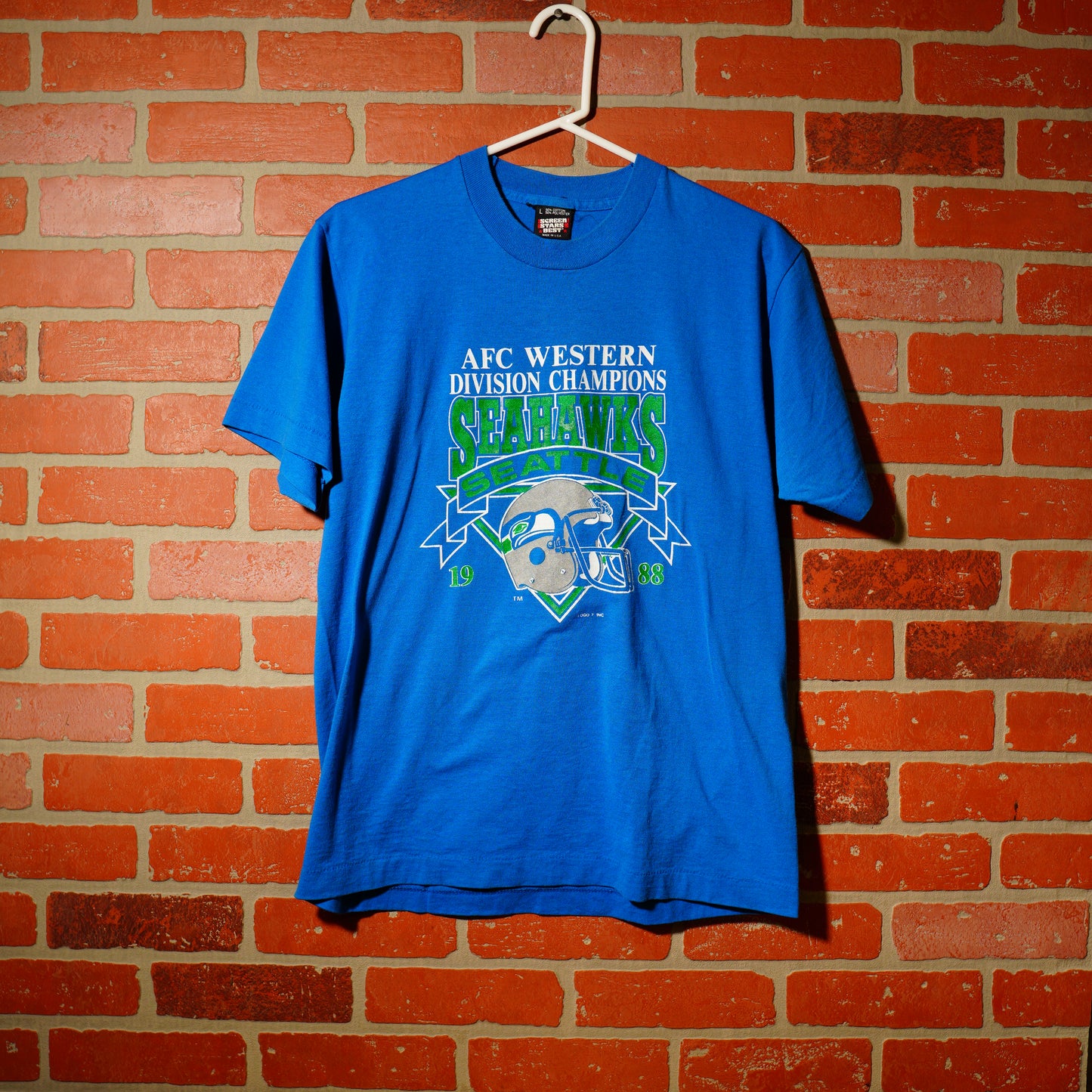 VTG 1988 NFL Seattle Seahawks AFC Western Champs Tee