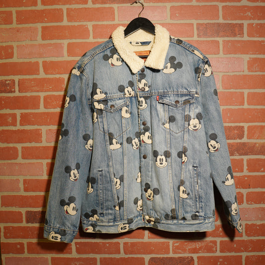 Levis X Disney Mickey AOP Denim Jeans Jacket