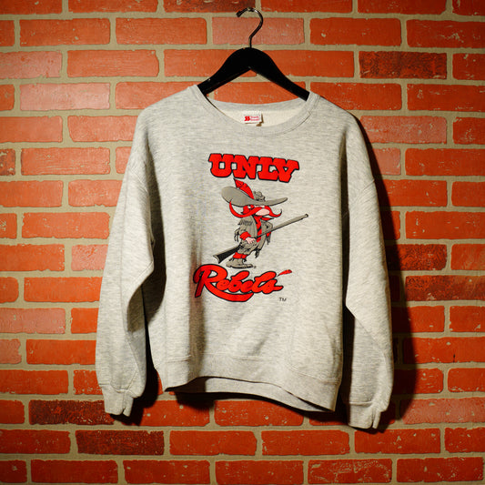 VTG UNLV Rebels Puff Print Crewneck