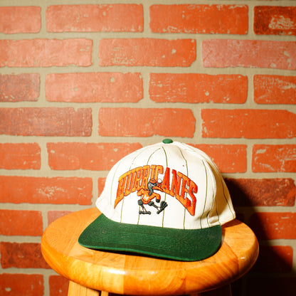 VTG University of Miami Pinstripe Snapback Hat