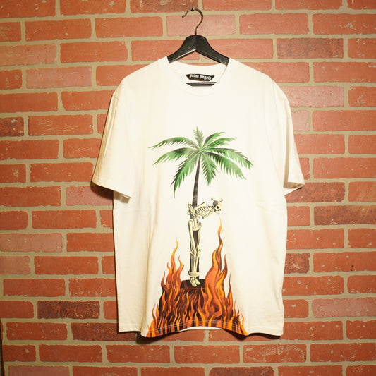 Palm Angels Burning Skull Tee