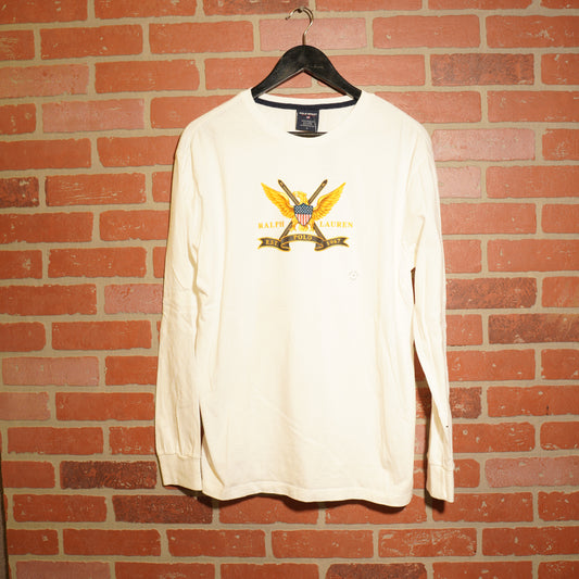 VTG Polo Sport Crest Eagle Logo L/S Tee
