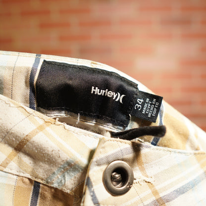 VTG Hurley Plaid Shorts