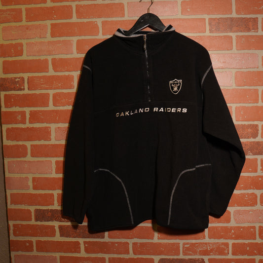 VTG NFL Oakland Raiders Quarter-Zip Jacket