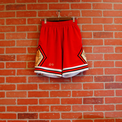 NBA Hardwood Classics Chicago Red Shorts