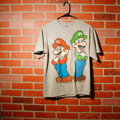 VTG Mario Brothers Grey Tee