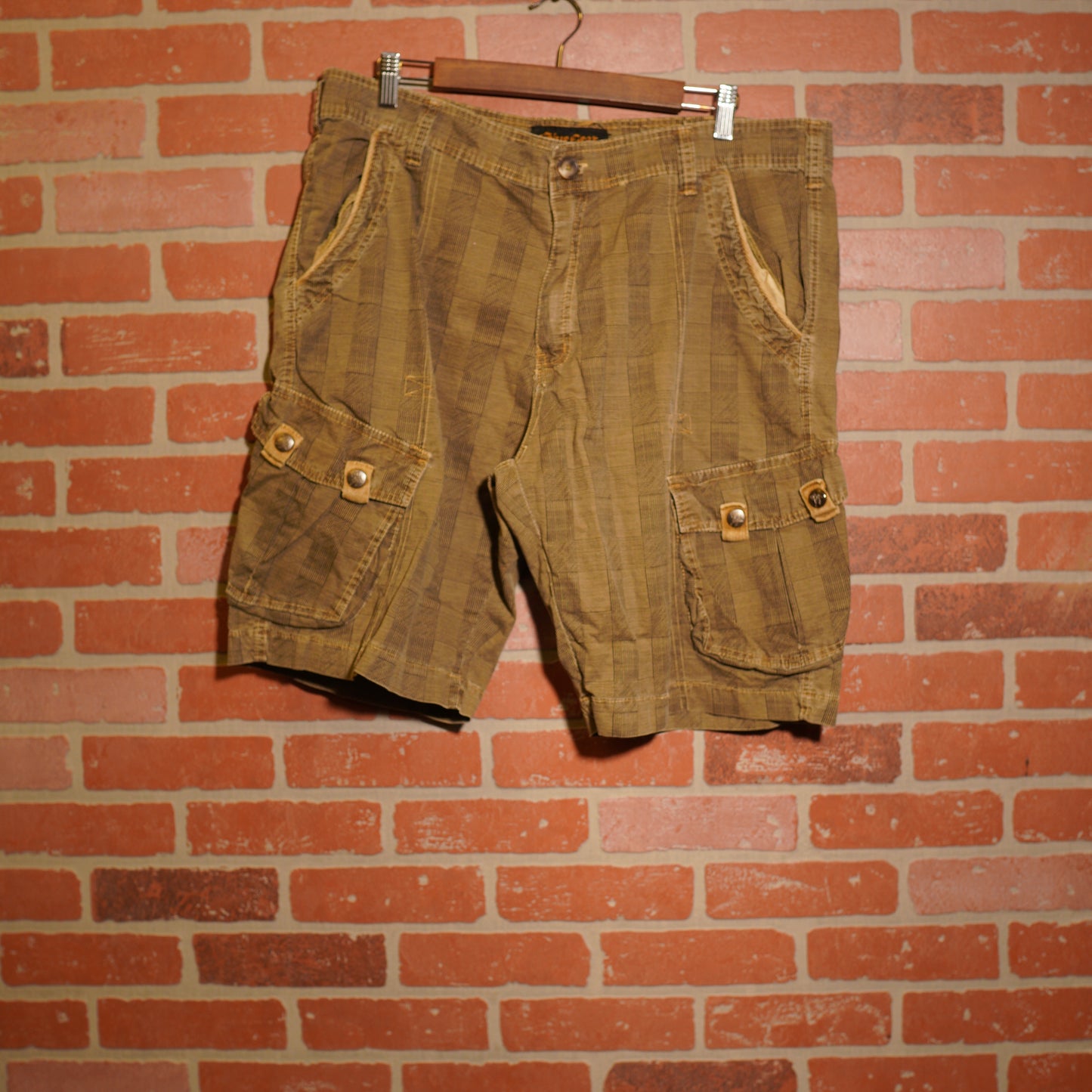 VTG Blue Gear Cargo Shorts
