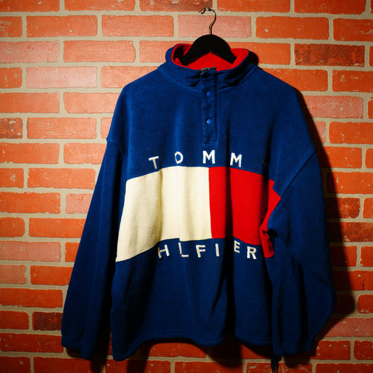 VTG Tommy Hilfiger Fleece Flag Sweater