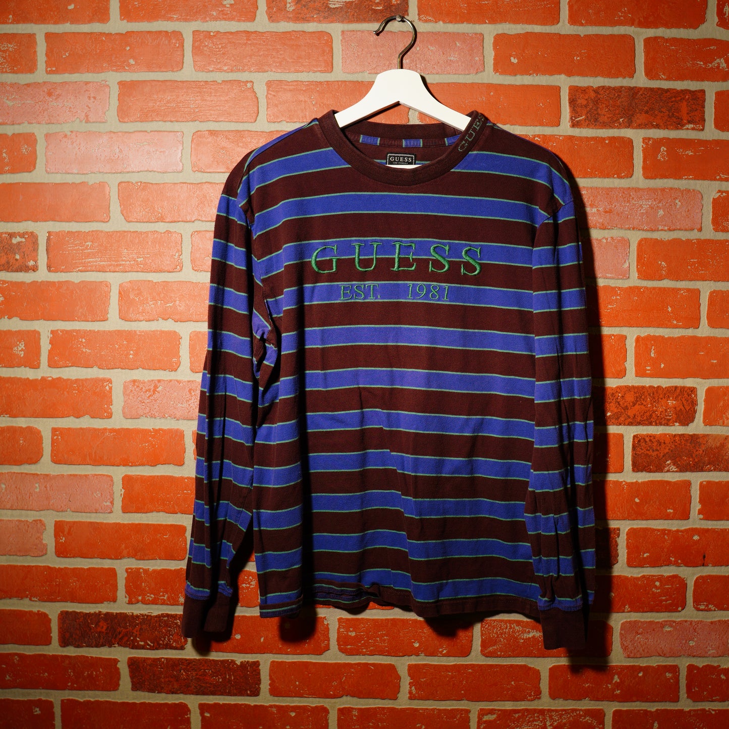 VTG Guess Striped L/S Tee