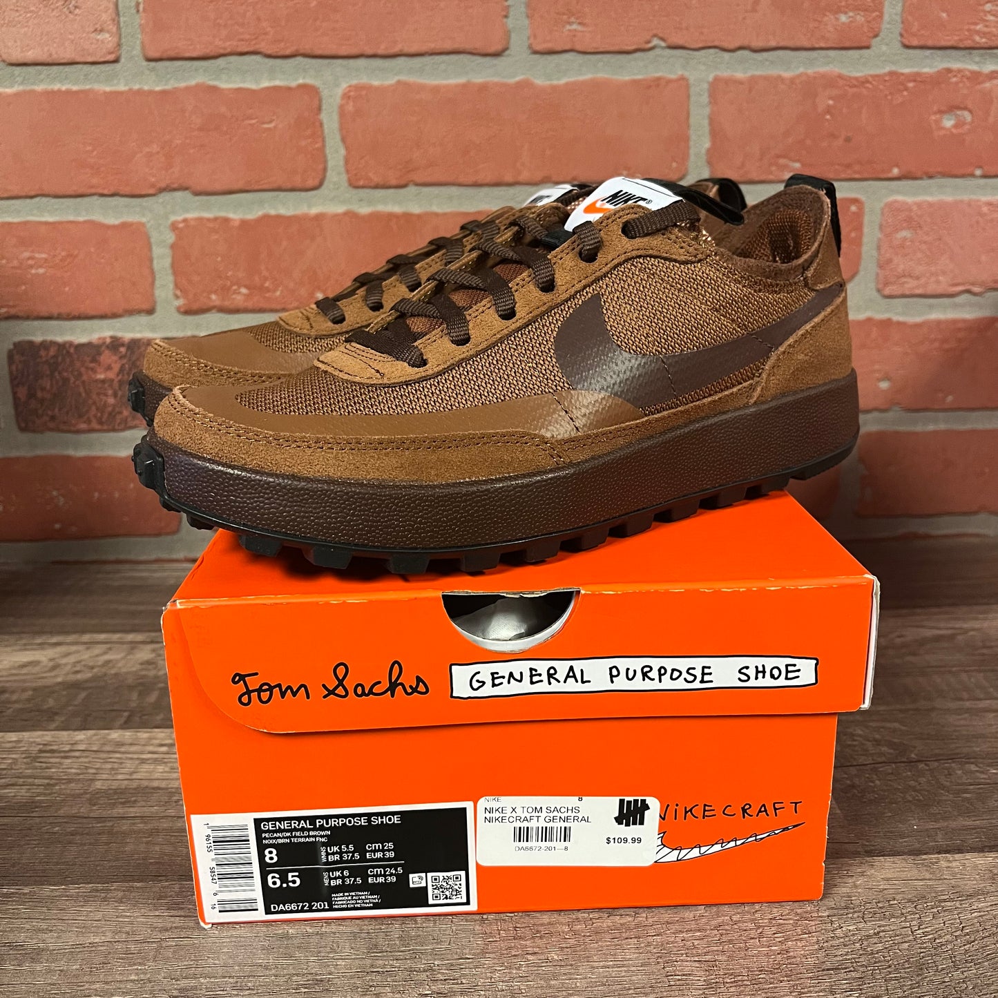 DS Wmns Nike Tom Sachs General Purpose Shoe Brown