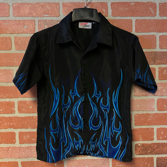 Youth Xtreme Limit Flame Button Up (8)