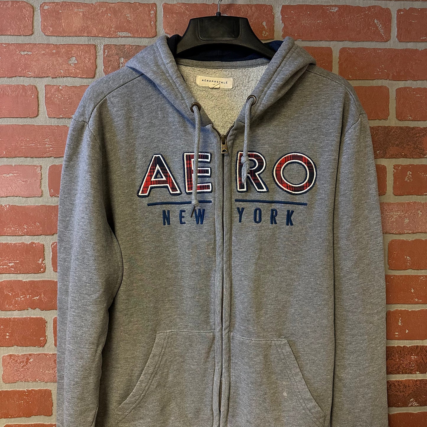 Aeropostale Grey Zip Up Hoodie (8)