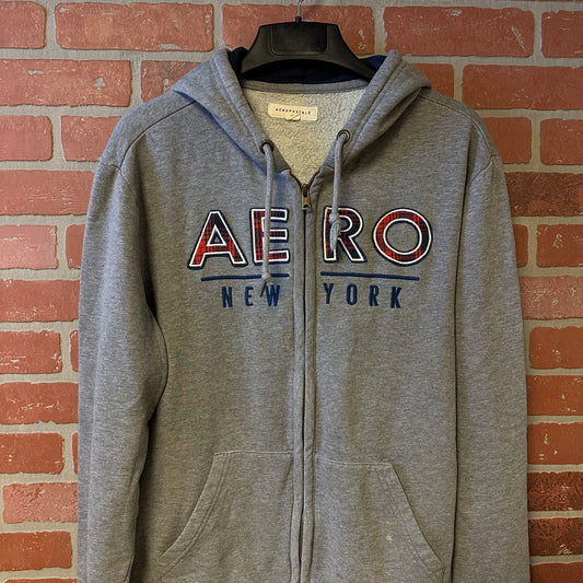 Aeropostale Grey Zip Up Hoodie (8)