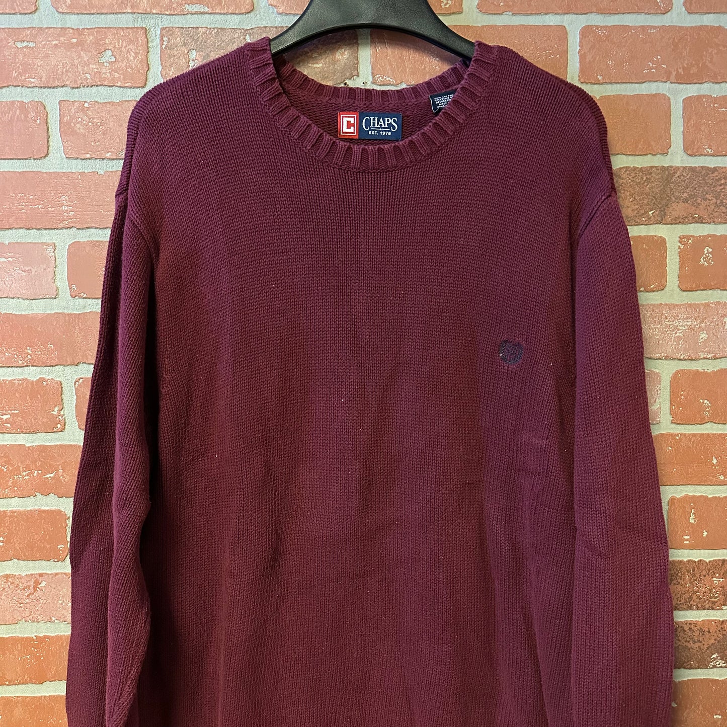 Chaps Burgundy Knit sweater (11)