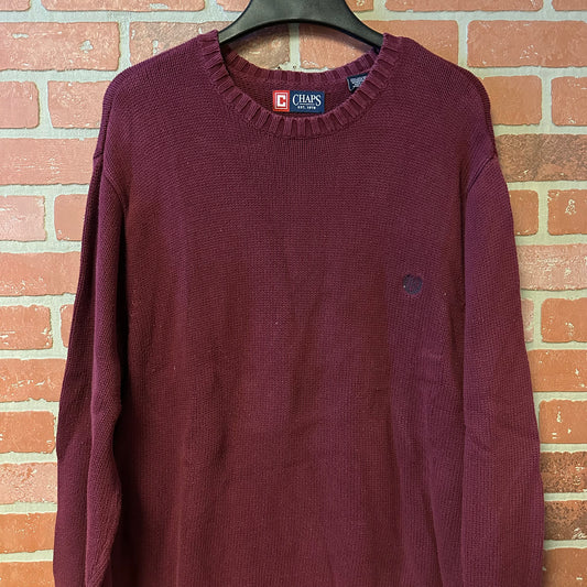 Chaps Burgundy Knit sweater (11)