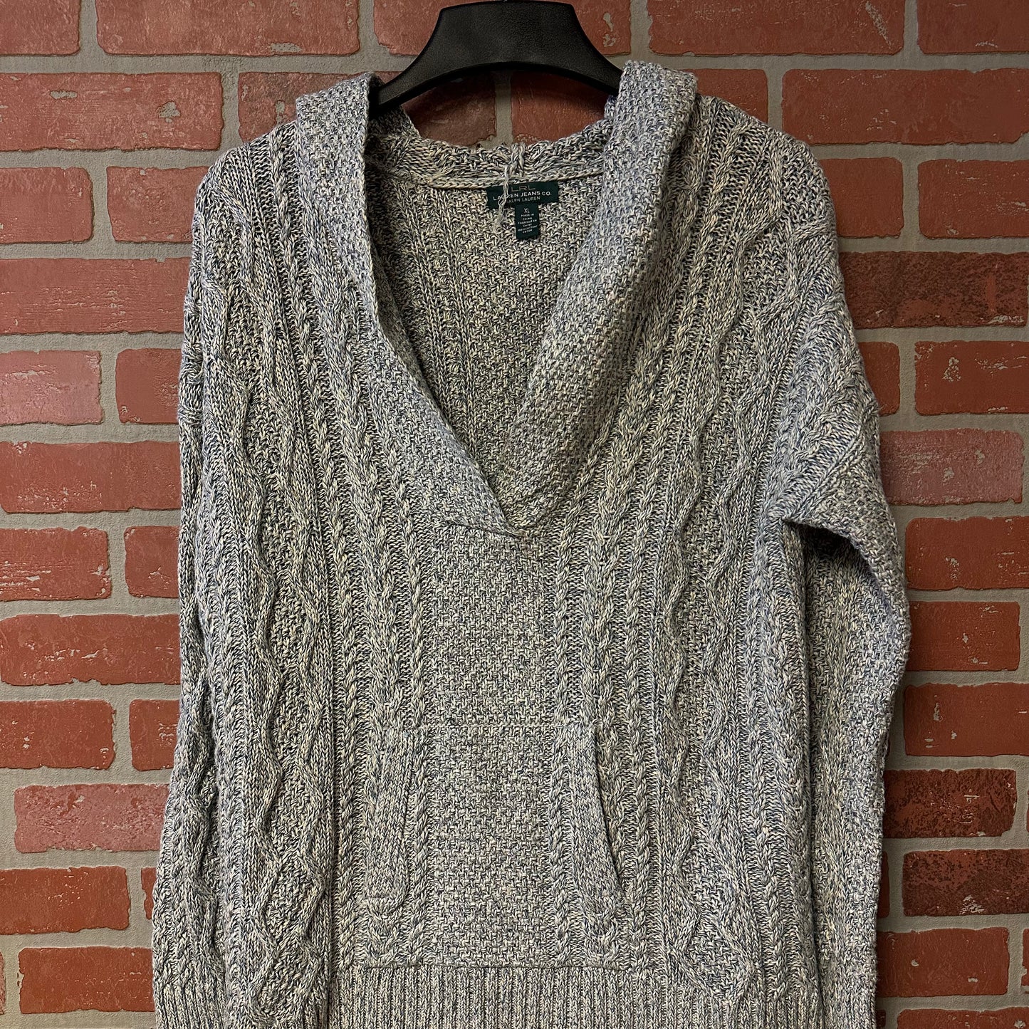 WMNS LRL Ralph Lauren Knit Hoodie (1)