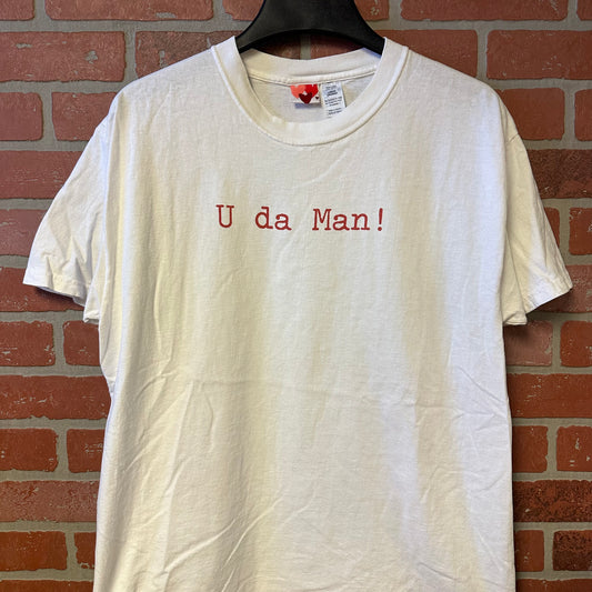 U Da Man White Tee (5)