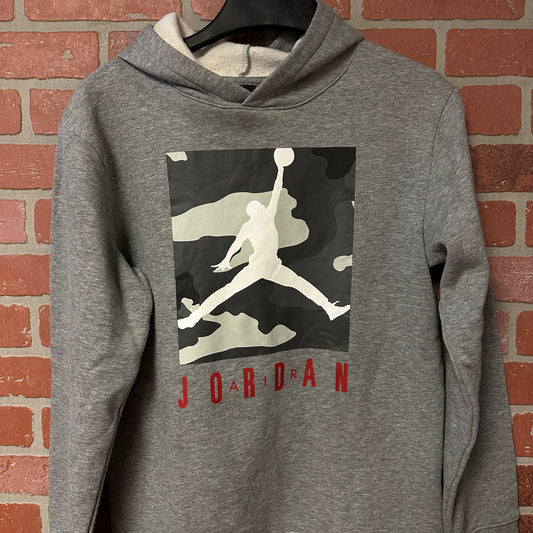 Youth Air Jordan Grey Hoodie (4)