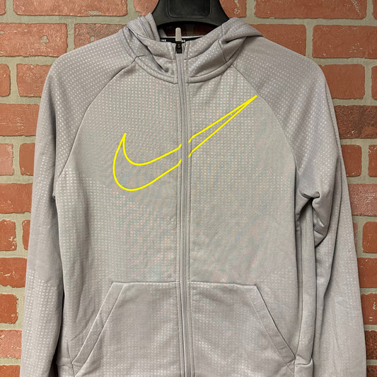WMNS Nike Grey Zip Up Hoodie (2)