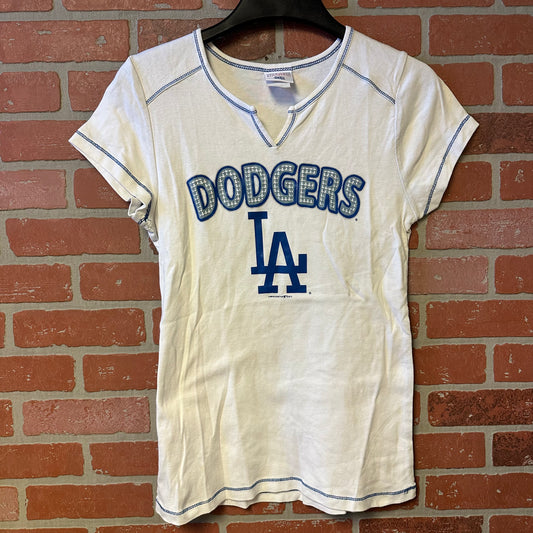 WMNS Los Angeles Dodgers White Tee (10)