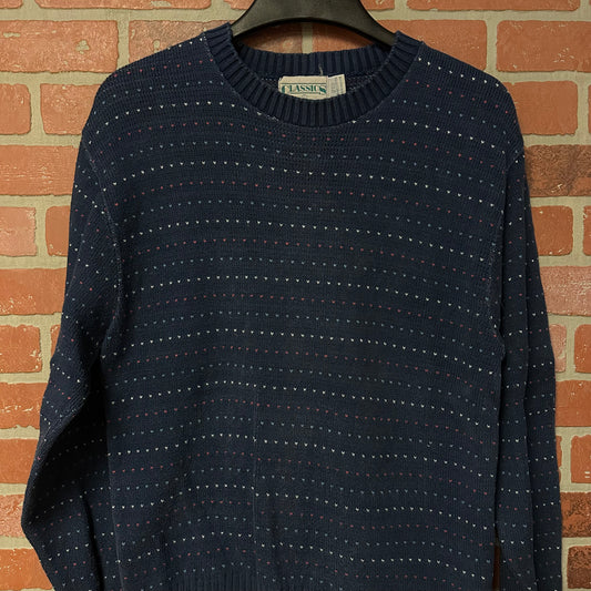 Classics Pattern Knit Blue Sweater (3)