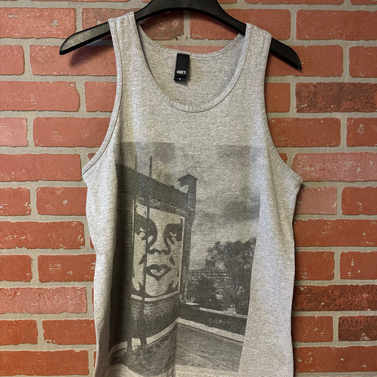 Obey Grey Y2K Tank Top (1)