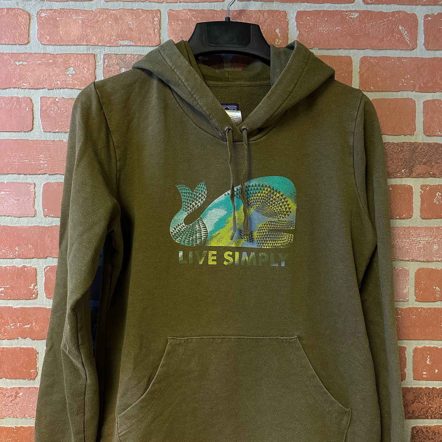 WMNS Patagonia Live Simply Green Hoodie (8)M