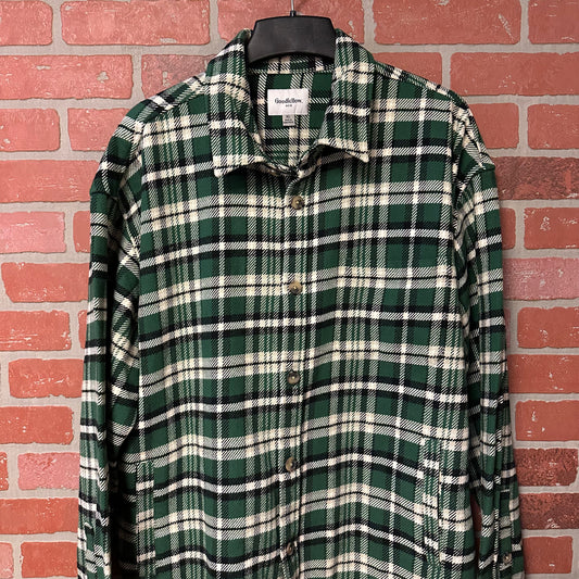 Goodfellow Green Plaid Flannel (4)