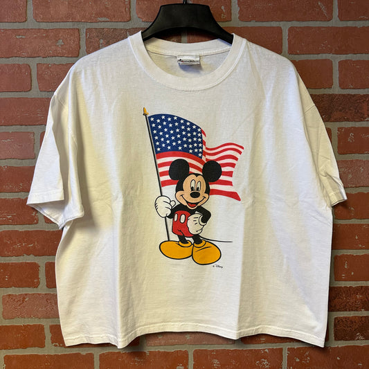 Mickey Mouse USA Flag Cropped Tee (10)