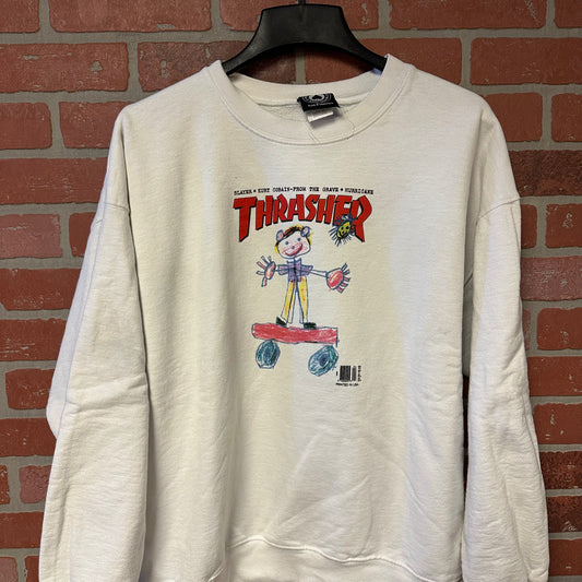Thrasher white Crewneck (24)