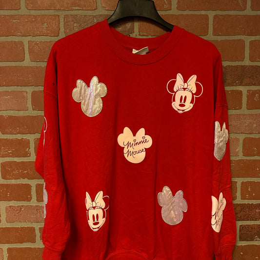 WMNS Minnie Mouse Red Crewneck (24)