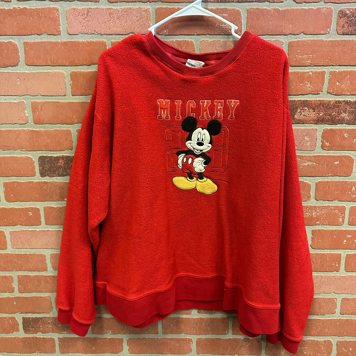 VTG Mickey Mouse Red Fleece Crewneck (28)
