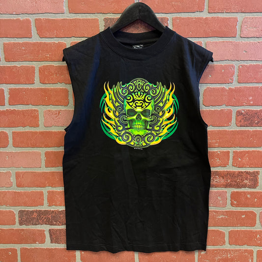 VTG Green Skull Tank Top Tee (35)