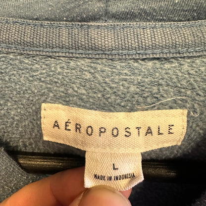 Aeropostale Light Blue Zip-Up Hoodie (35)