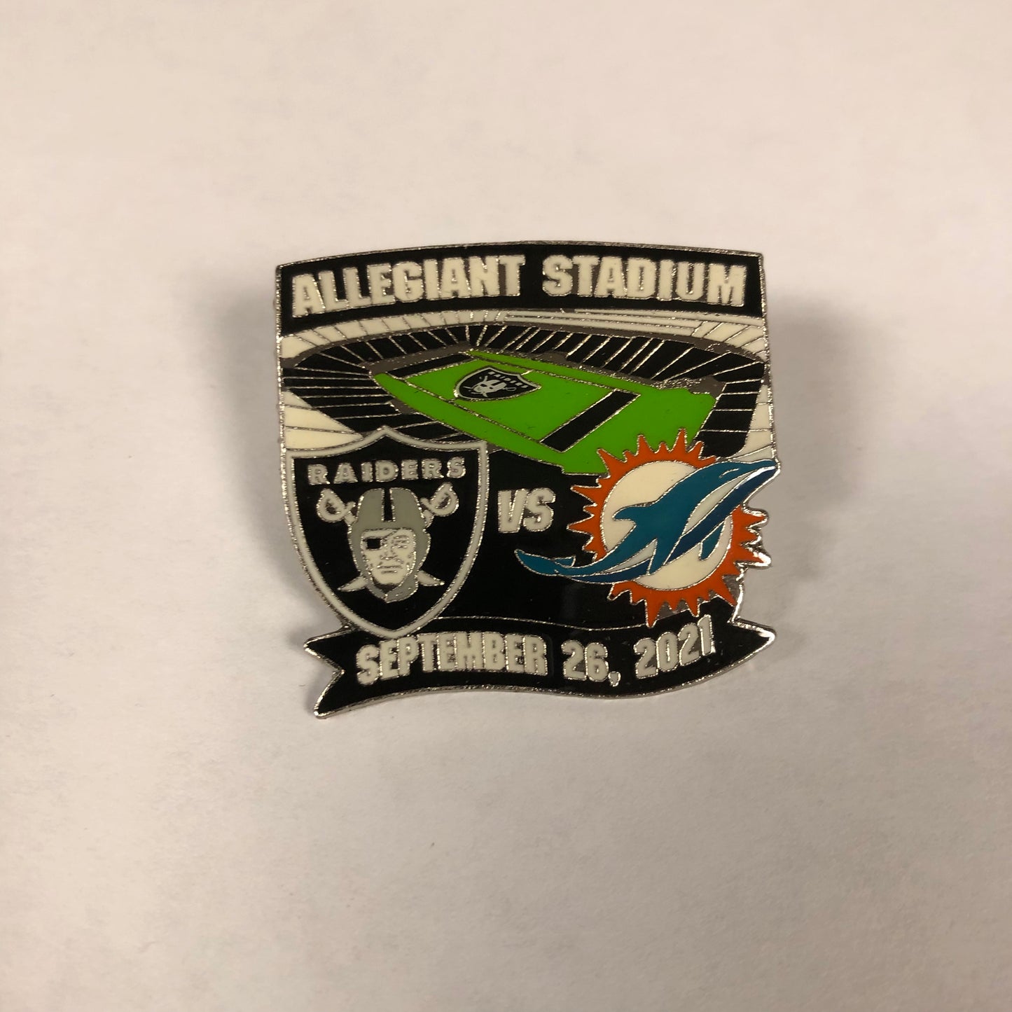 NFL Las Vegas Raiders 2021 Vs. Miami Pin