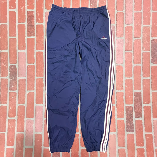VTG Adidas Navy/Purple Nylon Track Pants
