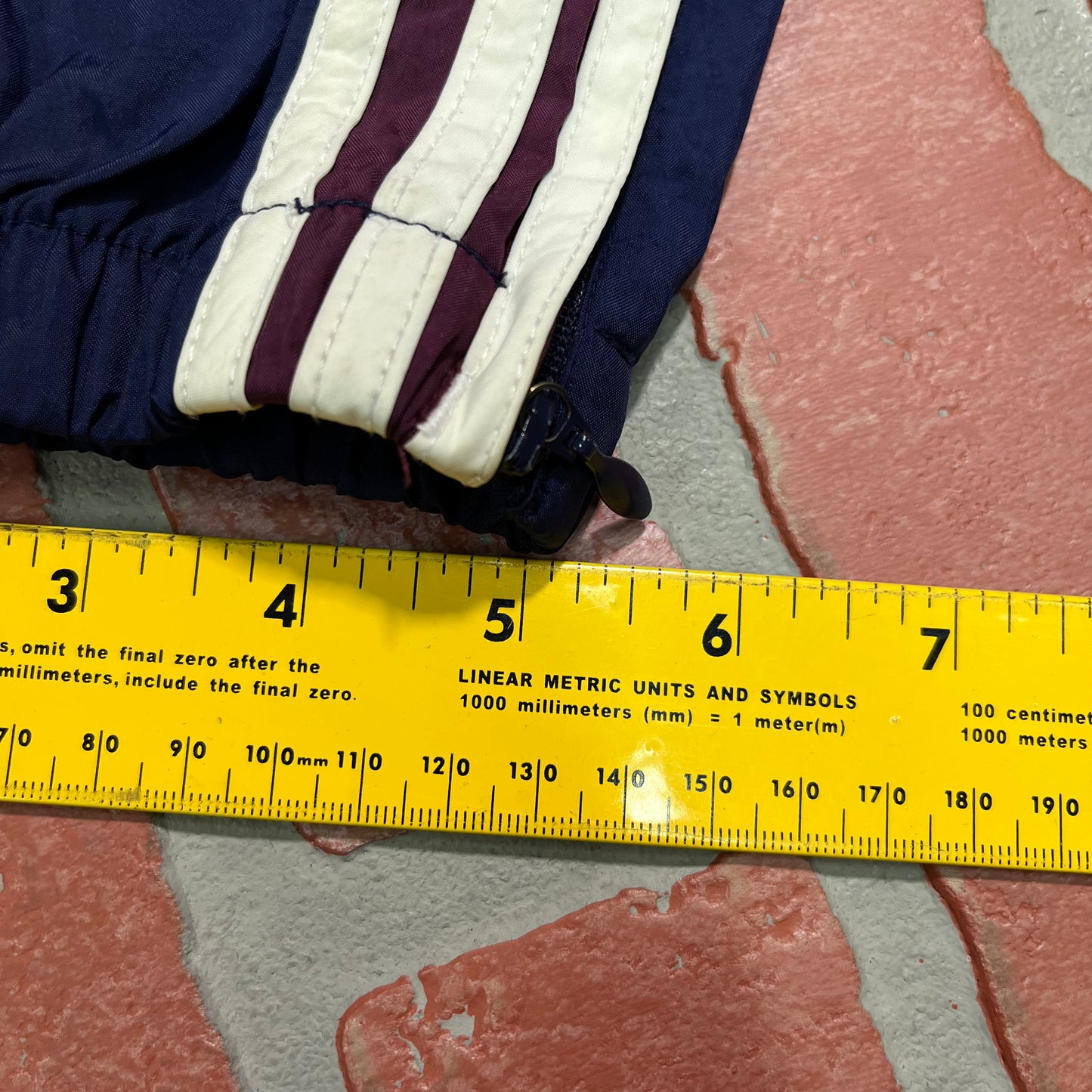 VTG Adidas Navy/Purple Nylon Track Pants