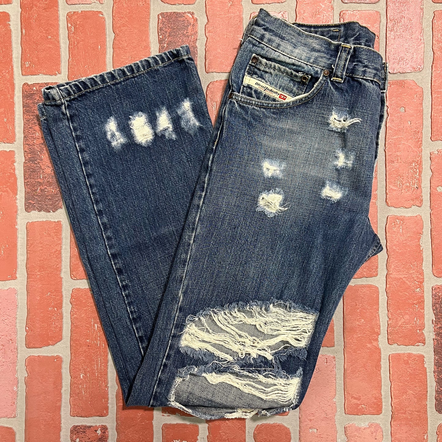 VTG Diesel Industry Distressed Denim Jeans Pants