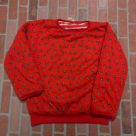 VTG Mickey Co Stripe Reversible Crewneck Yesterday's Fits Clothing Fashion Vintage Streetwear Fashion Item