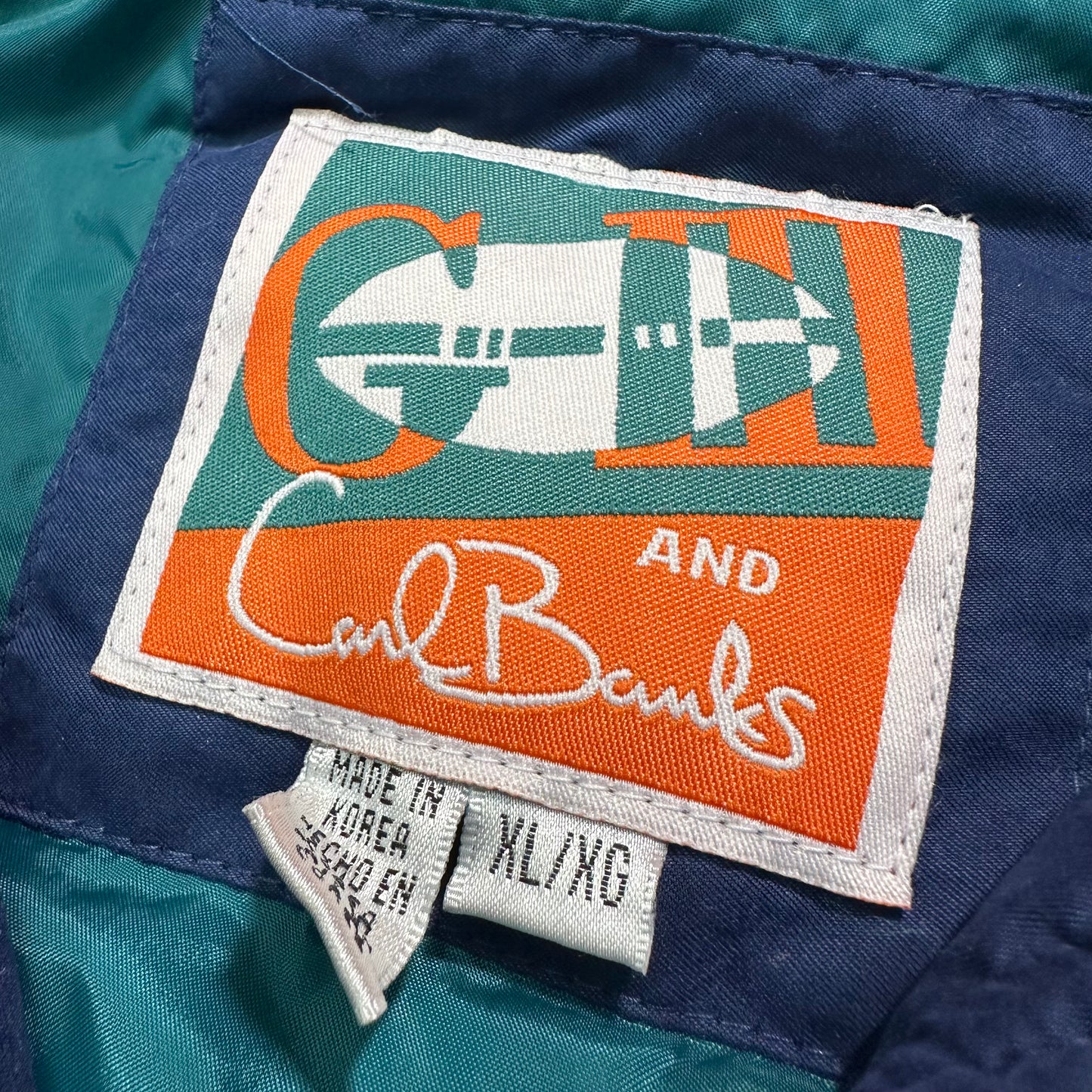 VTG NFL Miami Dolphins Zip-Up Navy Jacket Yesterday's Fits Clothing Fashion Vintage Streetwear Fashion Item