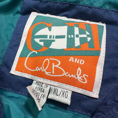 VTG NFL Miami Dolphins Zip-Up Navy Jacket Yesterday's Fits Clothing Fashion Vintage Streetwear Fashion Item