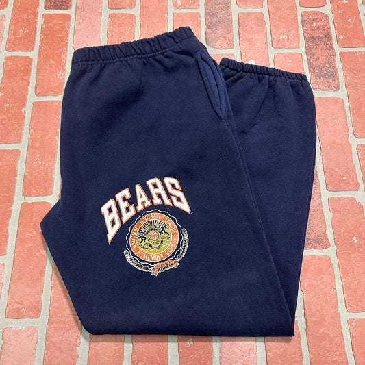 VTG Nutmeg NFL Chicago Bears Navy Sweatpants Yesterday's Fits Clothing Fashion Vintage Streetwear Fashion Item