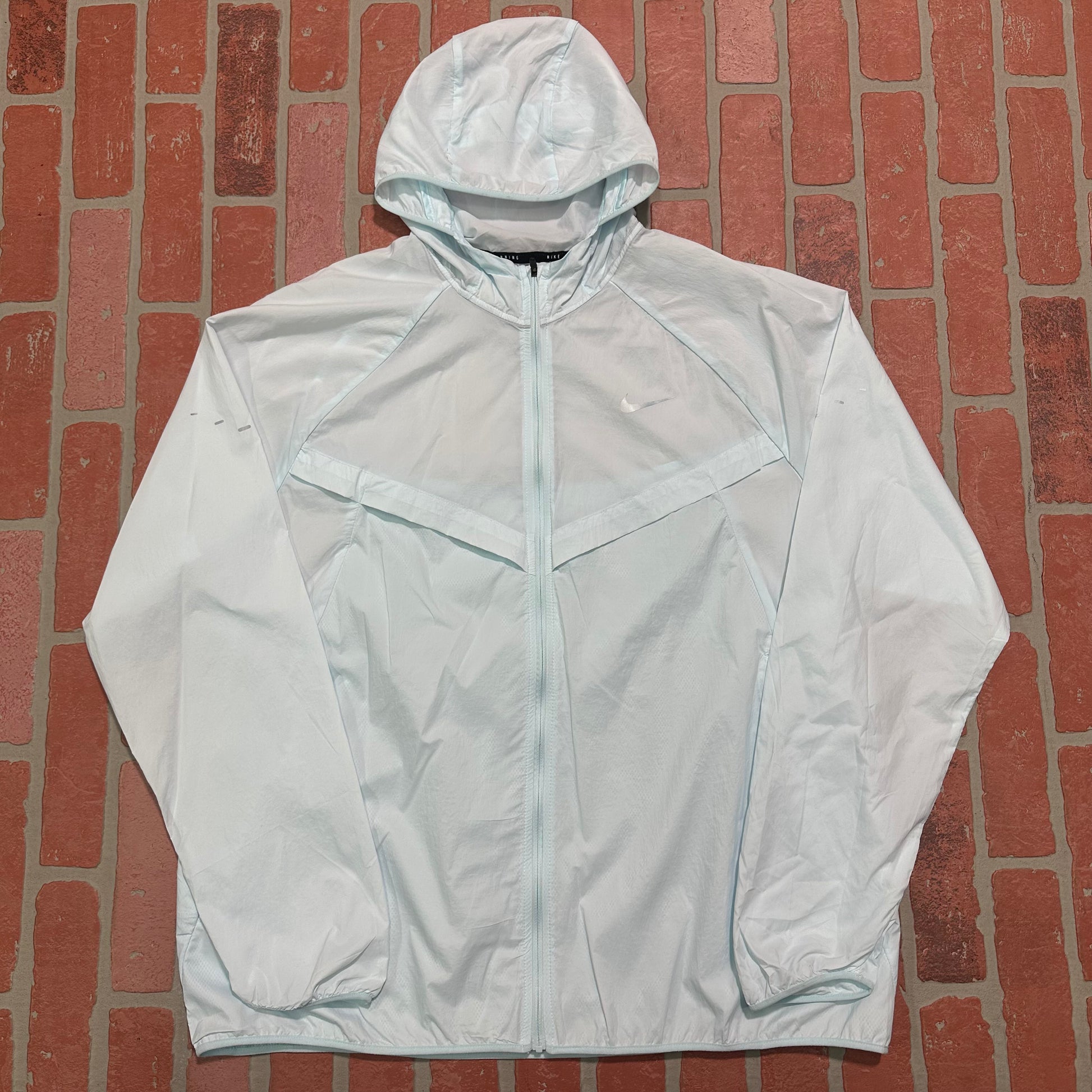 VTG Nike Zip-Up Light Blue Hooded Jacket Yesterday's Fits Clothing Fashion Vintage Streetwear Fashion Item