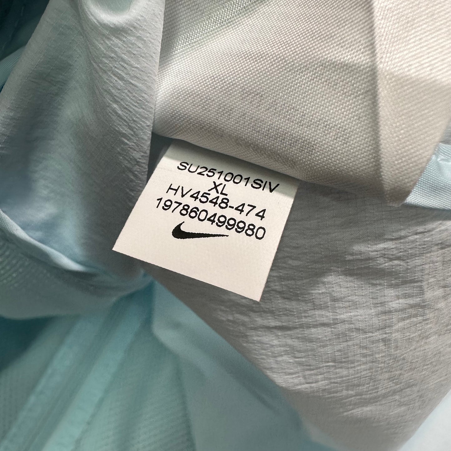 VTG Nike Zip-Up Light Blue Hooded Jacket Yesterday's Fits Clothing Fashion Vintage Streetwear Fashion Item