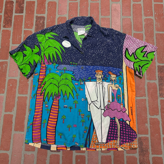 VTG Esprit Button-Up Artist Shirt Yesterday's Fits Clothing Fashion Vintage Streetwear Fashion Item