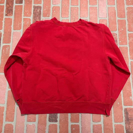 VTG Y2K Old Navy Red Crewneck Yesterday's Fits Clothing Fashion Vintage Streetwear Fashion Item