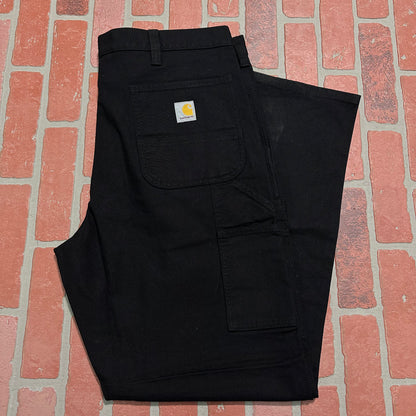DS NWT Carhartt Black Rugged Flex Relaxed Fit Duck Utility Work Pants