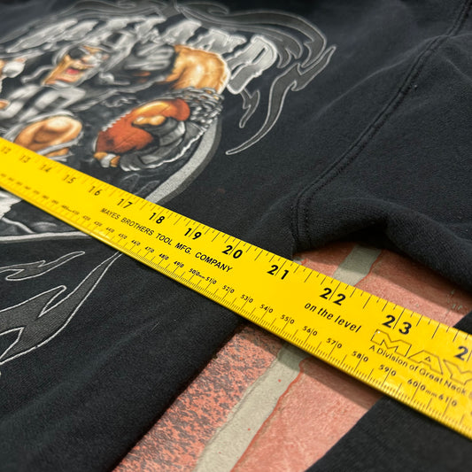 VTG Oakland Raiders Cartoon Center Logo Football Hoodie