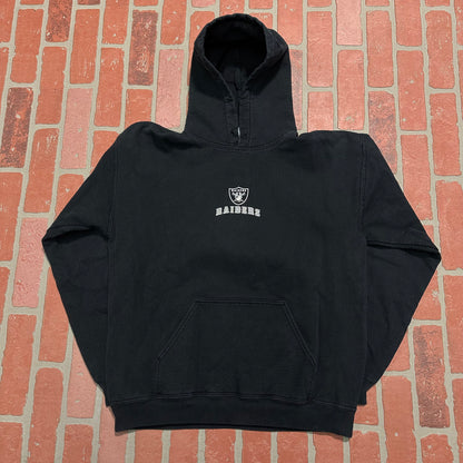 VTG Oakland Raiders Cartoon Center Logo Football Hoodie