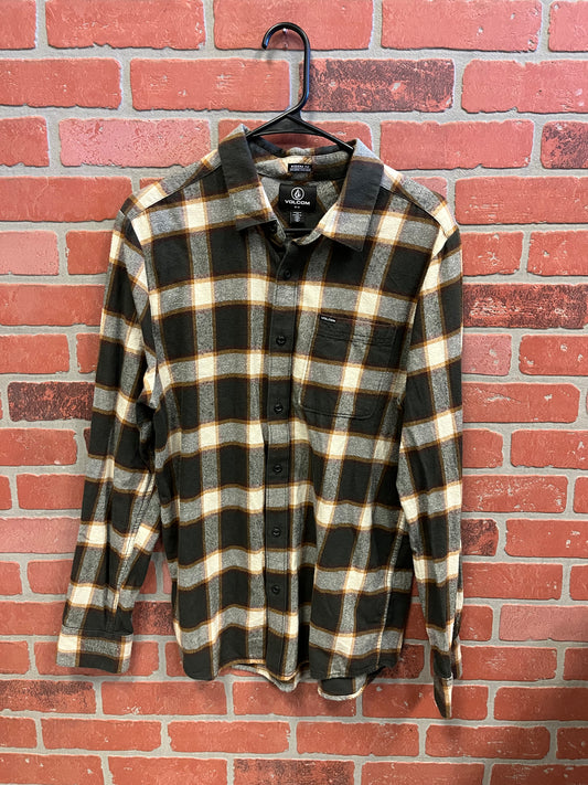 Volcom Button-Up Flannel Shirt (31)